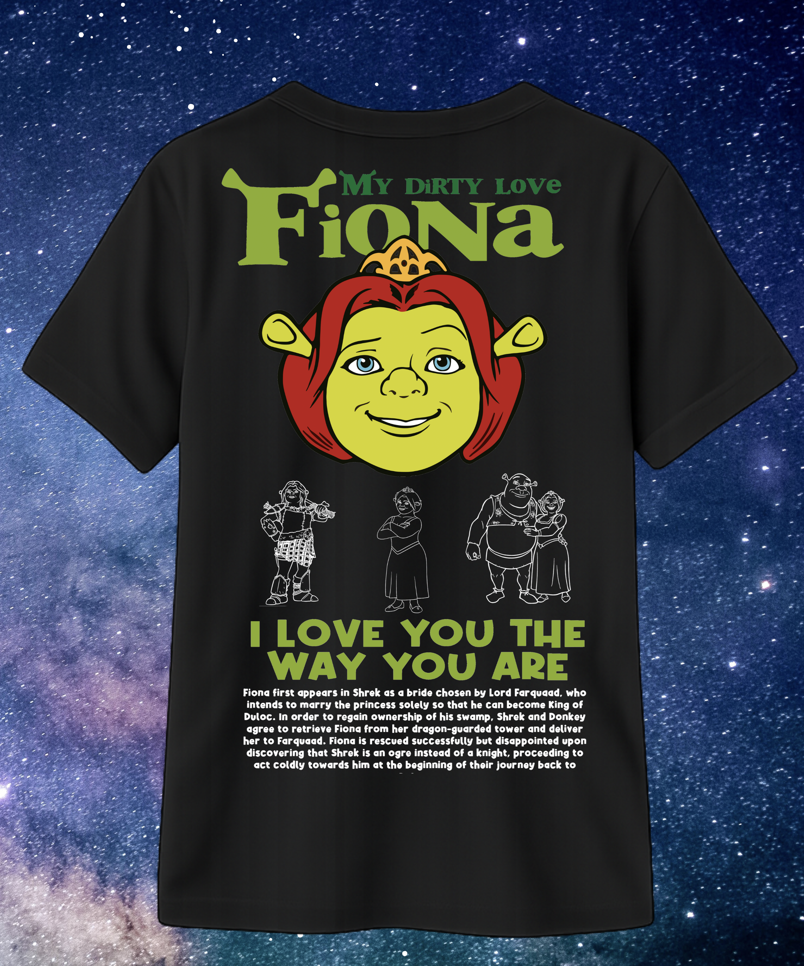 Camisa para compartir de sherk