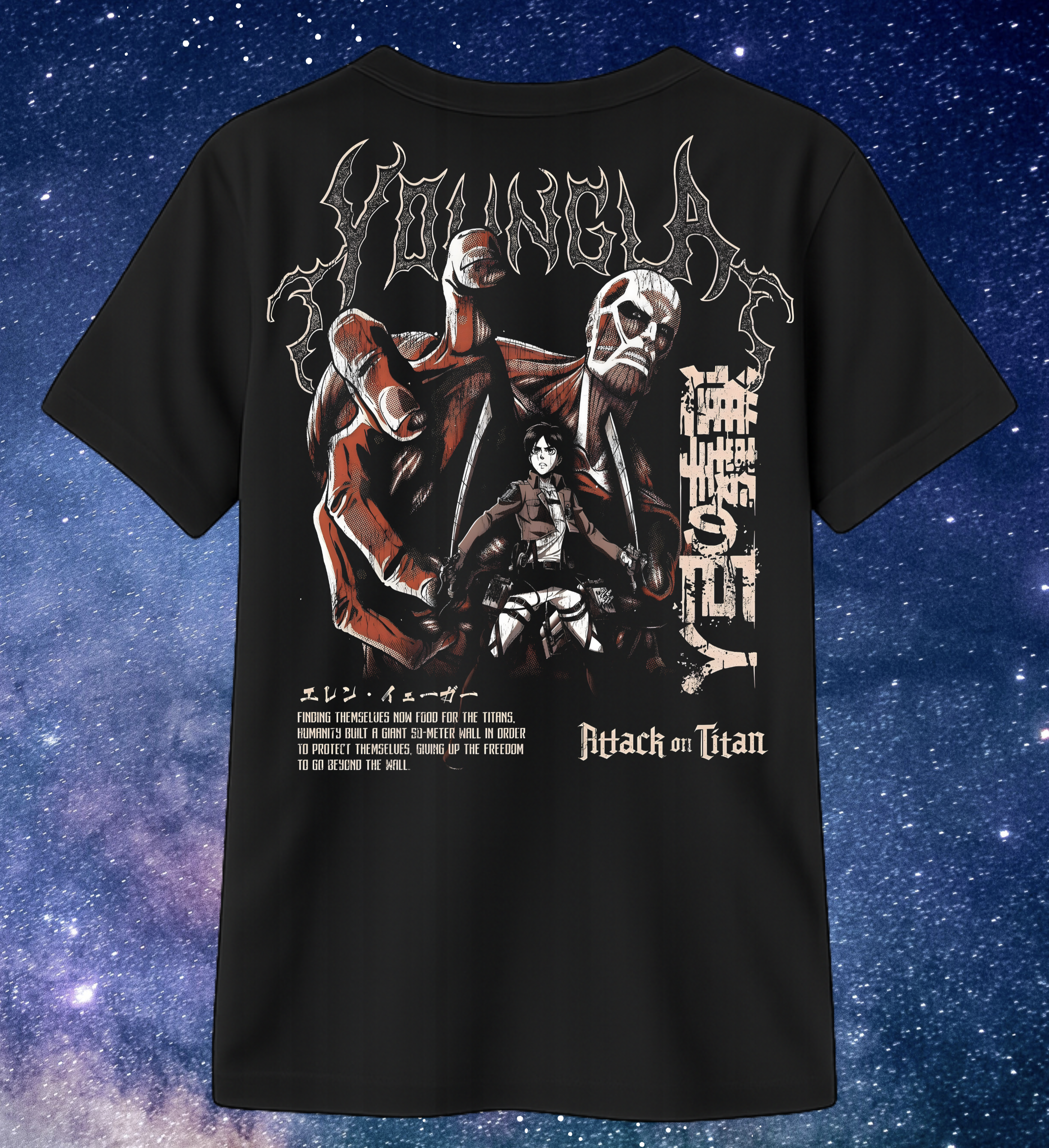 Camisa de Attack on Titan