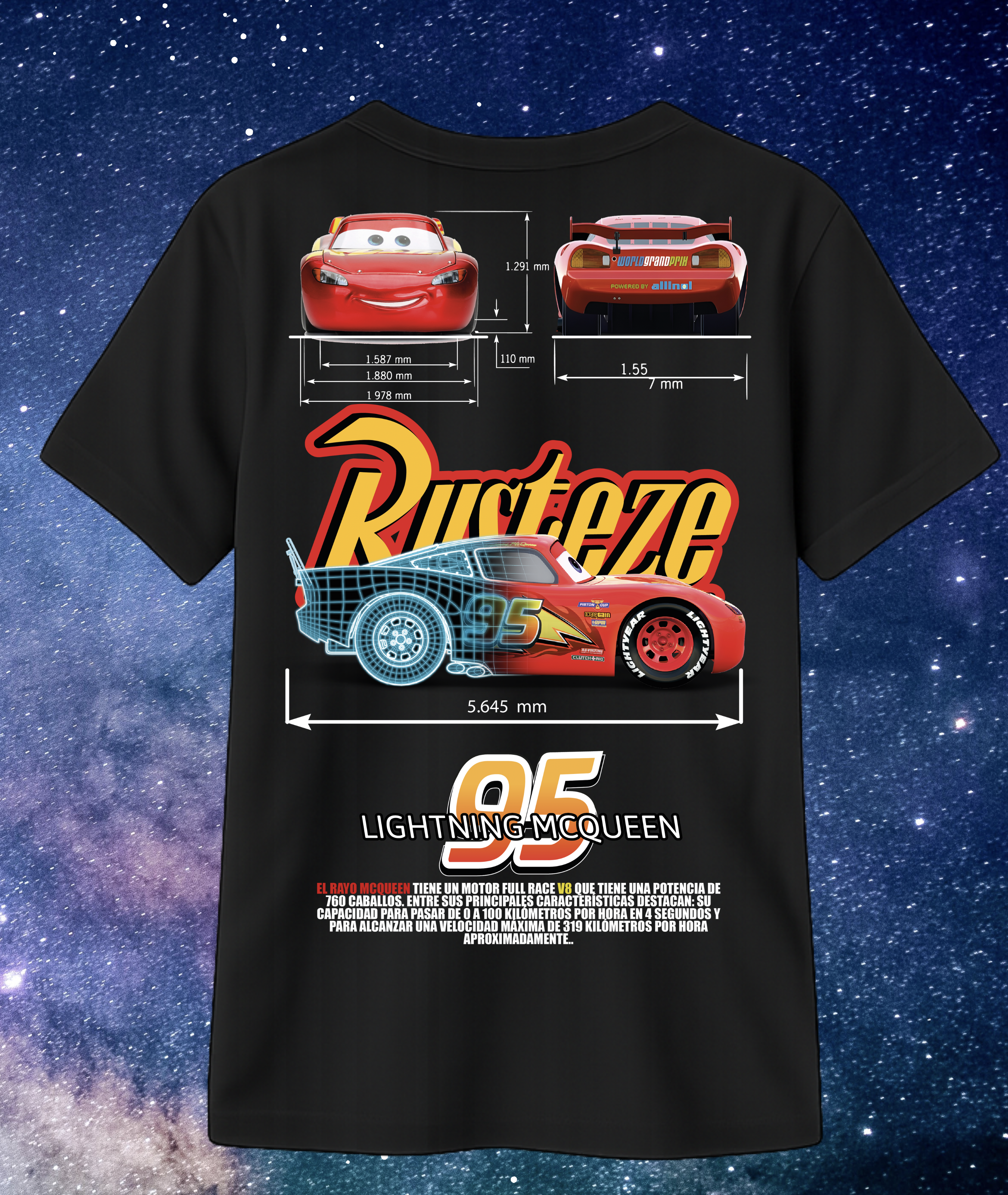 Camisa para compartir de Cars 2