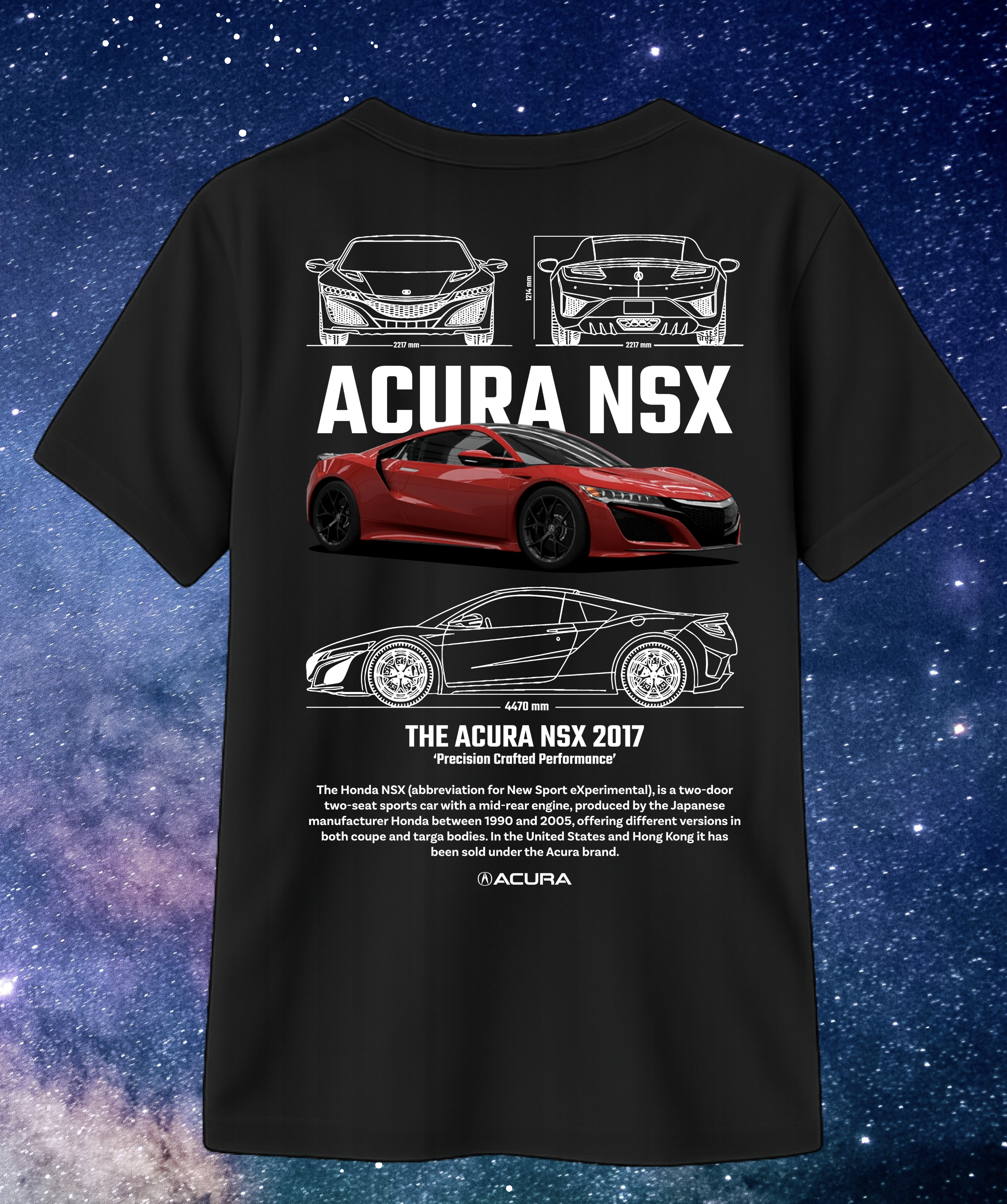 Camisa de Acura NSX