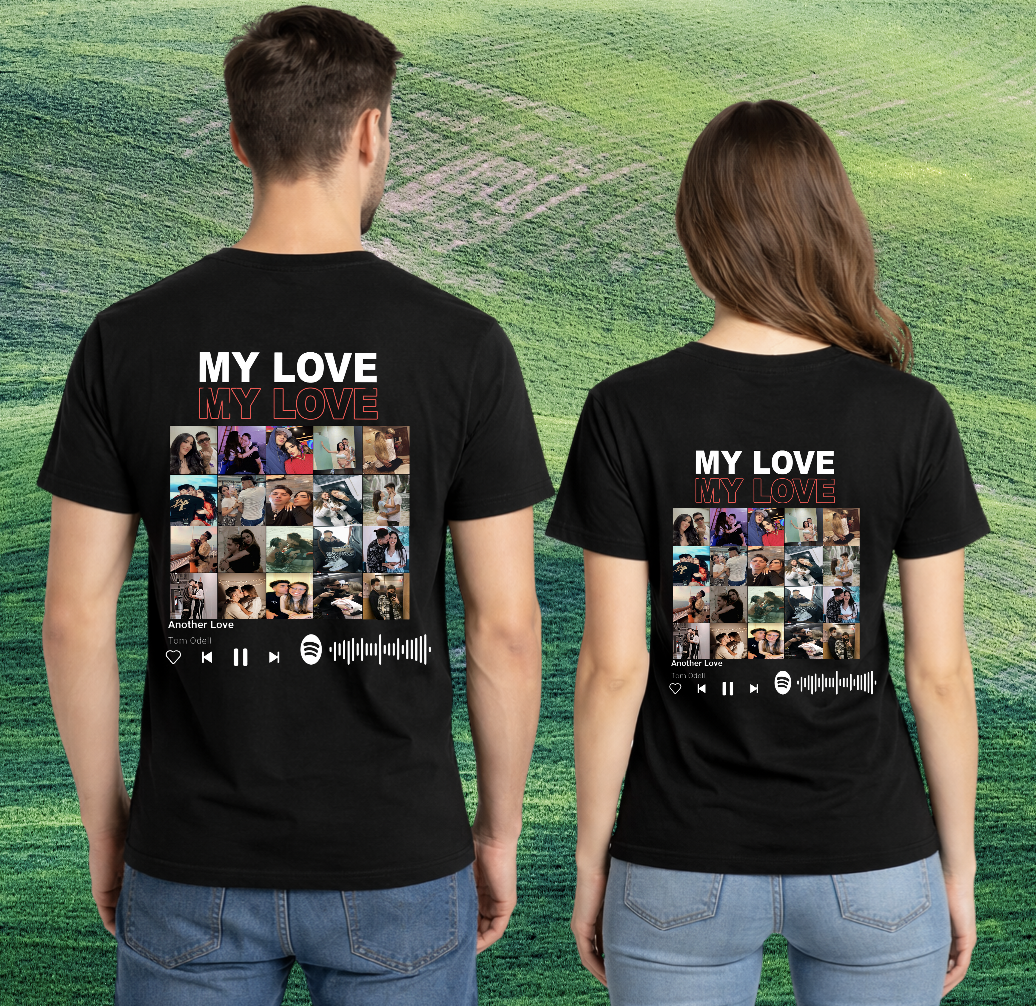 Camisa para compartir de novios