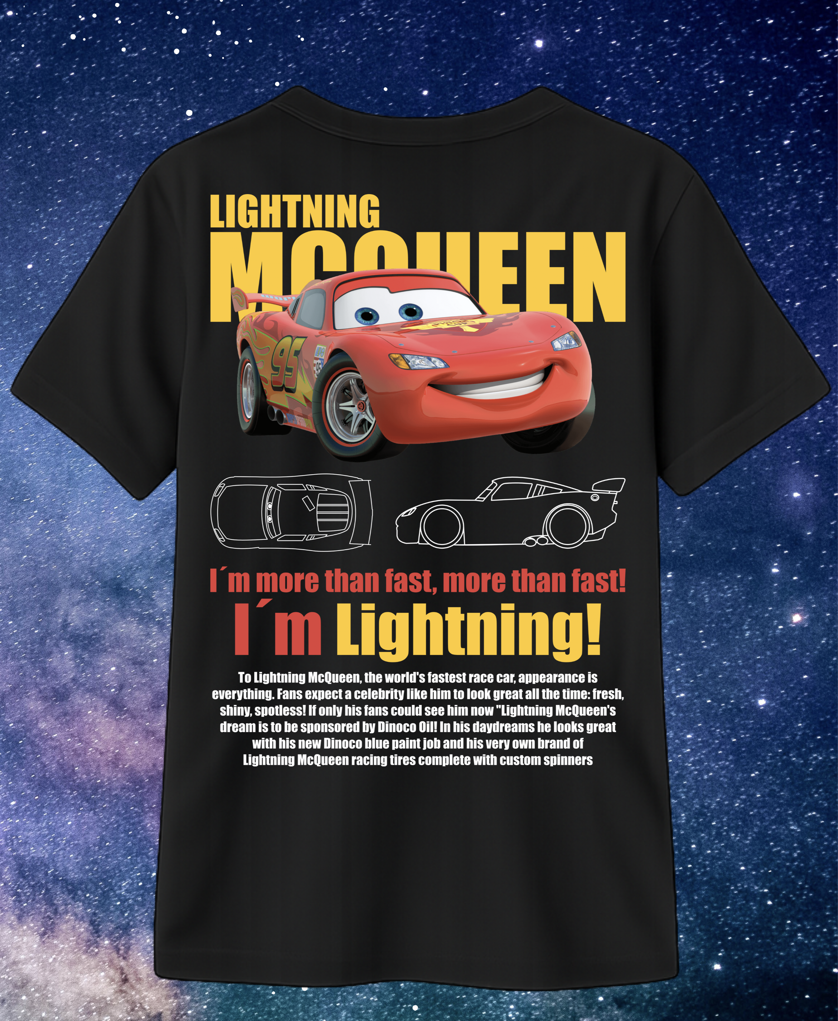 Camisa para compartir de Cars