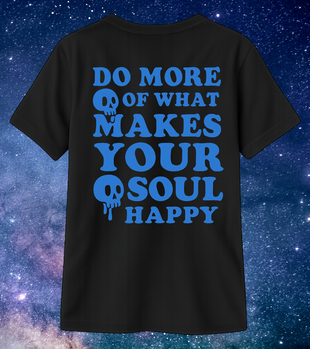 Camisa de calaveras azules