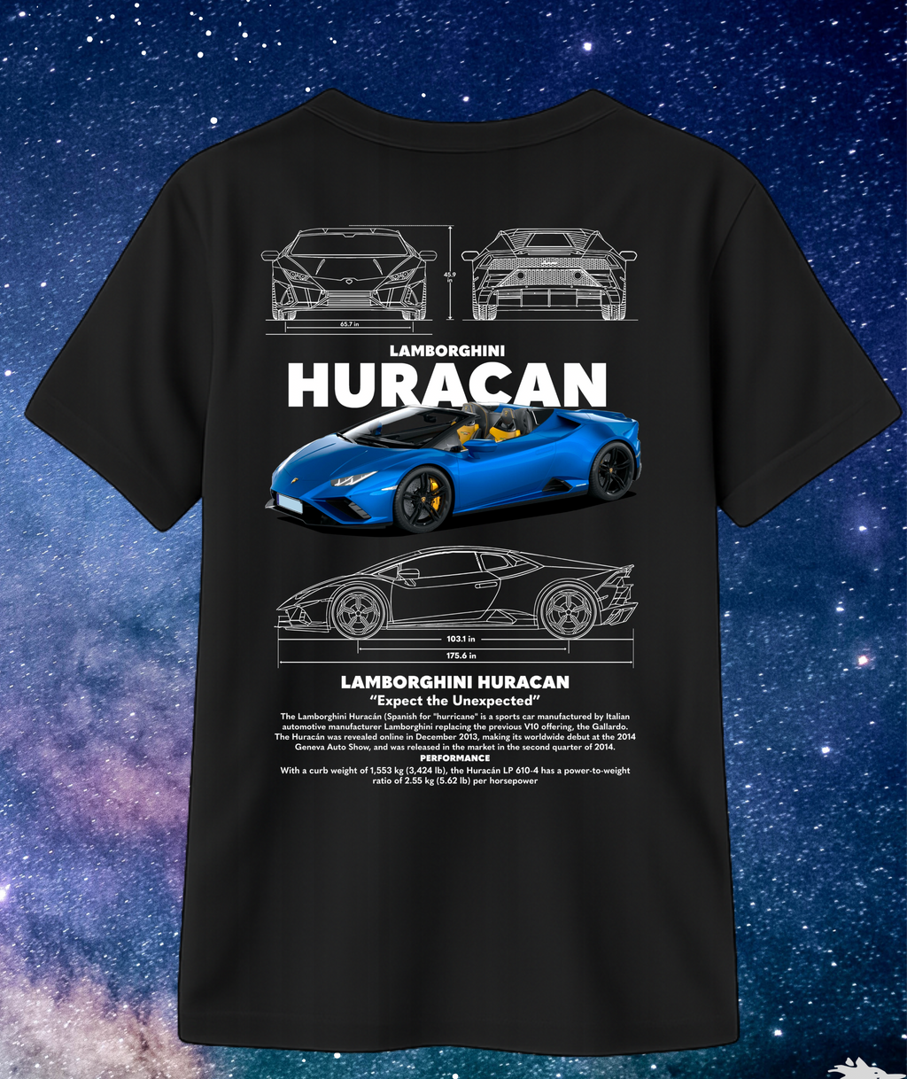 Camisa de Lamborghini huracan