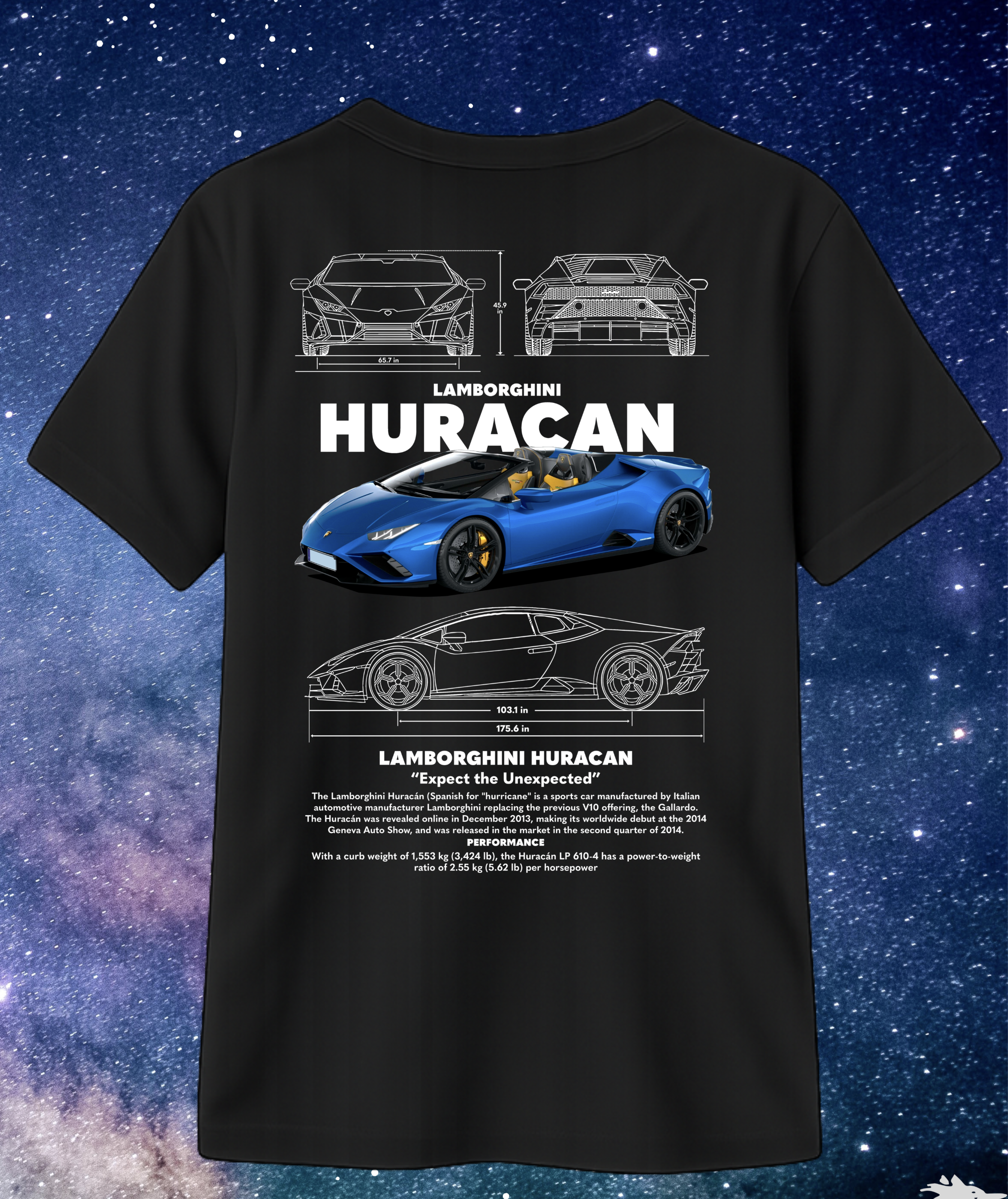 Camisa de Lamborghini huracan